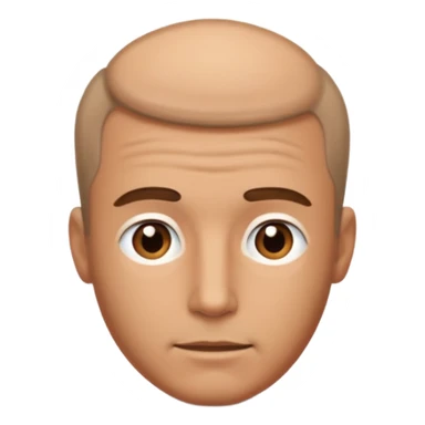 a man with visible hair loss sticker