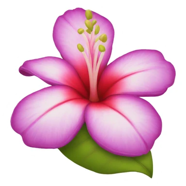Hawaiian flower sticker