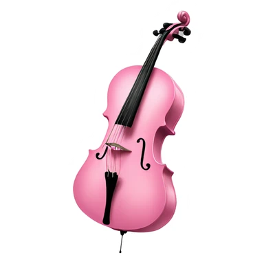 pink cello ￼ sticker
