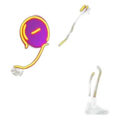  male dancer neon sign booty sticker