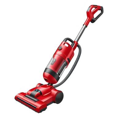 red cordless vacuum sticker