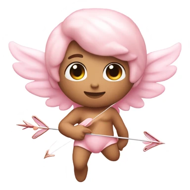 pastel pink cupid sticker