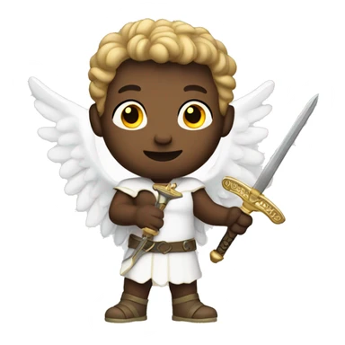 Male Angel with sword sticker
