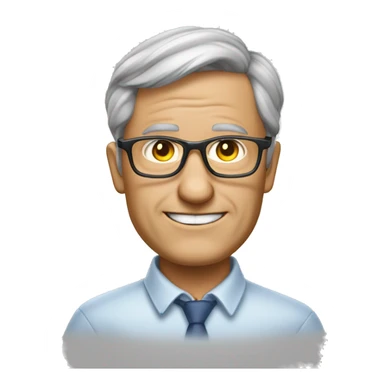 A math teacher nicknamed Super, who drives an Opel Omega and knows nothing about math. Aroungd 50 years old with round face and glasses sticker