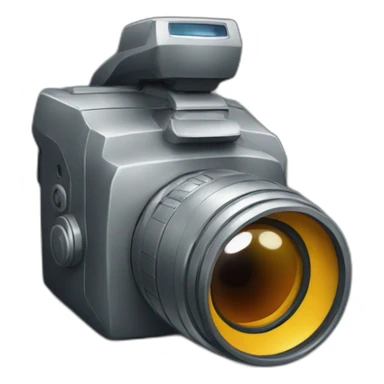 big - camera - with a rat's head sticker