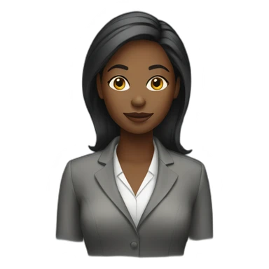 Black female project manager sticker