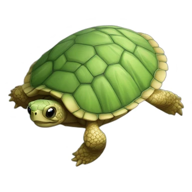 Tortue dans sa carapace sticker