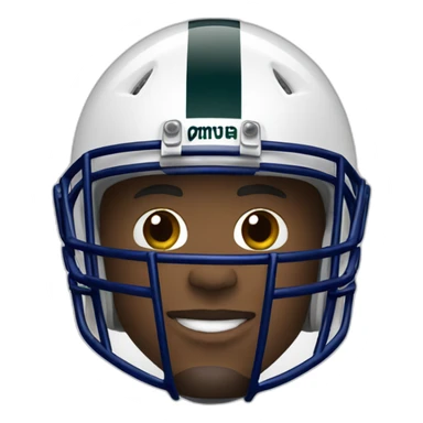 nfl football player in helmet sticker