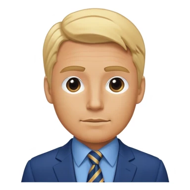 dad with blond with tie and blue suit sticker