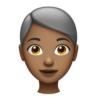 A girl with bald head sticker