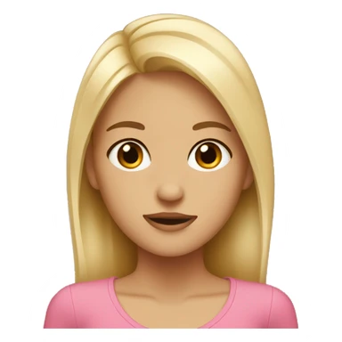 the girl with the blonde bark and brown eyes sticker