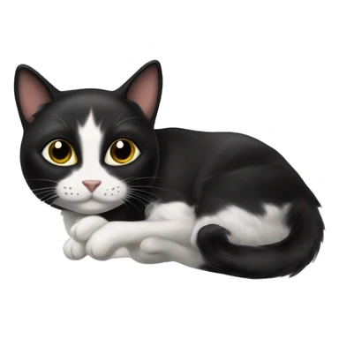 Black cat wearing prada neacle sticker