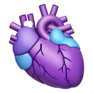 Breathing 3d Icon with color of A781F3 sticker