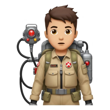 Create me a Ghost Buster in Solo leveling style sticker