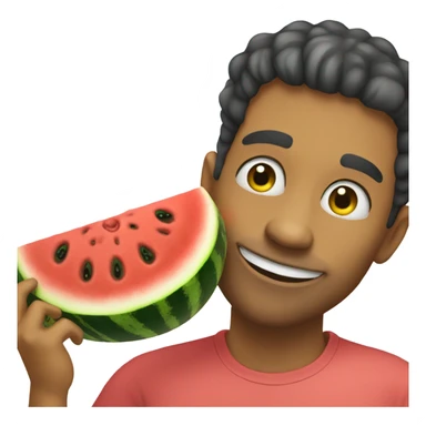 Watermelon muncher sticker