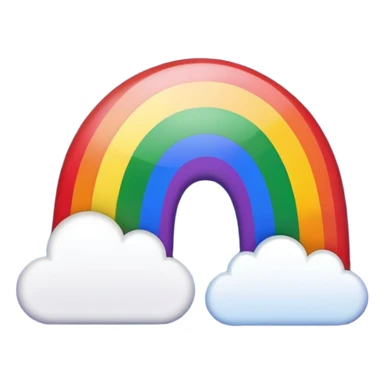 make an emoji of the words gay in rainbow colouring sticker