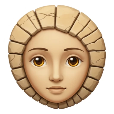 Fossil of a woman sticker