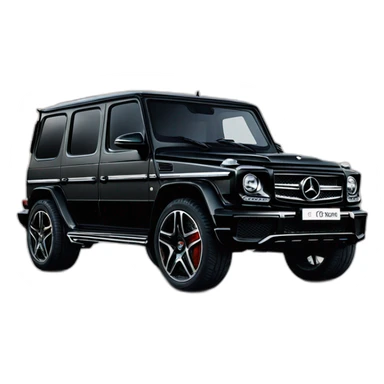 black-mercedes-benz-G-Class-Dubai sticker