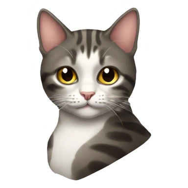 Glamorous cat sticker