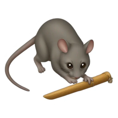 Chat chasse souris sticker