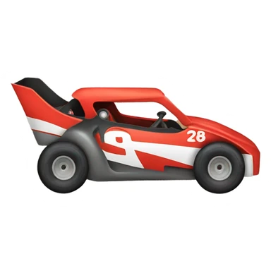 Dirt Track Racecar sticker