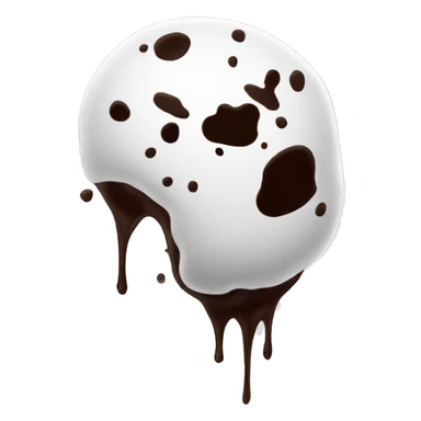 White spill splatter sticker