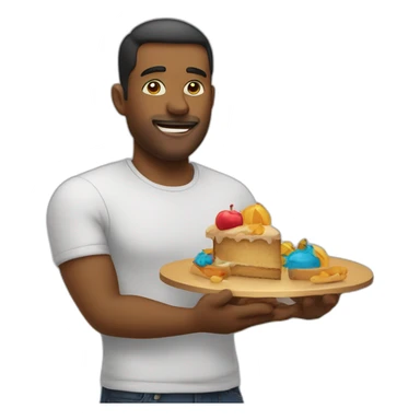 Homme en train de faire la fête sticker