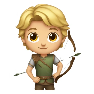 Young archer sticker