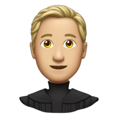 judge in red gown sticker