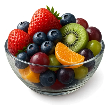 UNA BOWL DI FRUTTA FRESCA, IPERREALISTICA 4K sticker