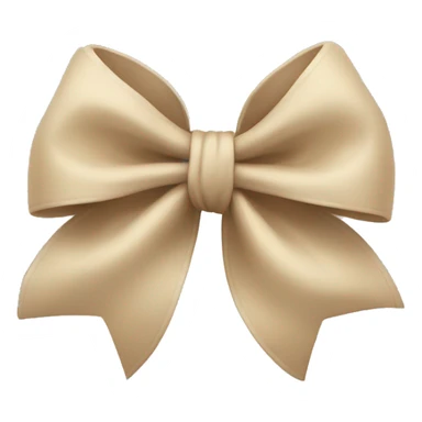 Bow beige  sticker