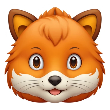 süßer Fuchs, der einen Keks hält sticker