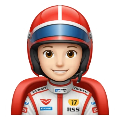 Moi dans une voiture de course sticker