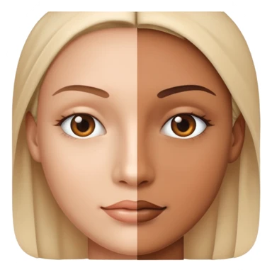 overlapping images, one realistic and one digital grid sticker