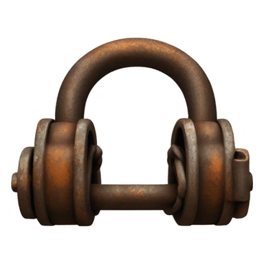 old metal shackles sticker