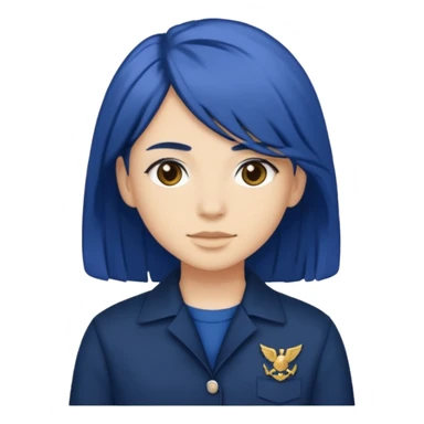 Navy blue KATSEYE sticker