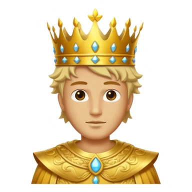 a portrait of sun emperor sticker