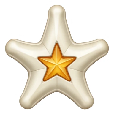 starshape made of bone sticker