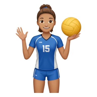 volleyball player sticker