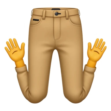 emoji with hands and eyes digging in pants sticker