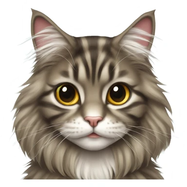 Maine Coon girl with bow sticker