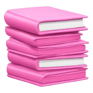 pink notebooks stacked sticker