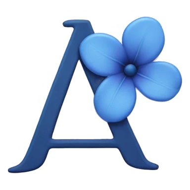 Letter stamp with flower sticker