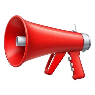 a megaphone  sticker