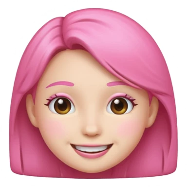 make me a discord emoji saying im just a girl make it pink sticker