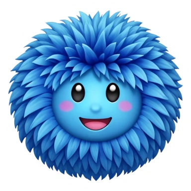 Blue cheer pompom sticker