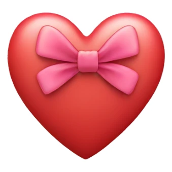 heart with bow on top sticker