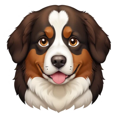 Tête de Chien de race bouvier bernois  sticker