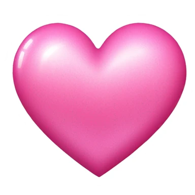 Pink heart with shimmer sticker