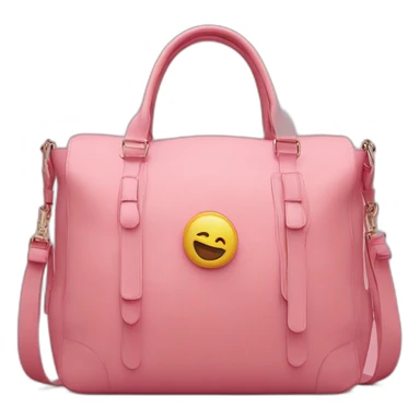 🎒 this bag but pink with a smiley face sticker